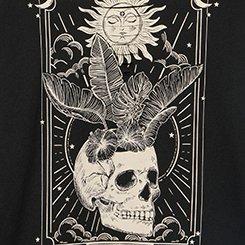 Heritage Jersey Slash Front Tee, SKULL TAROT DEEP BLACK, swatch