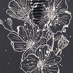 Heritage Jersey Slash Front Tee, FLORAL SPLATTER OBSIDIAN, swatch