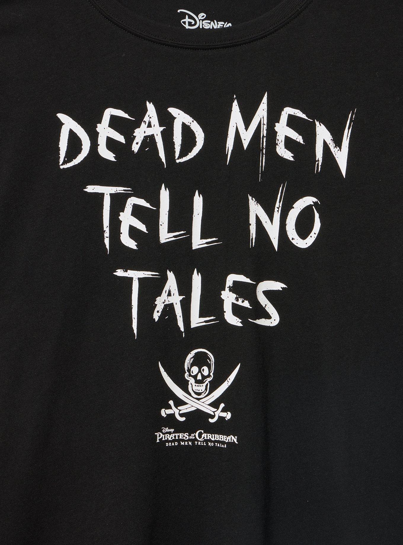Pirates Of The Caribbean Classic Cotton Crew Tee, DEAD MEN TALES DEEP BLACK, alternate