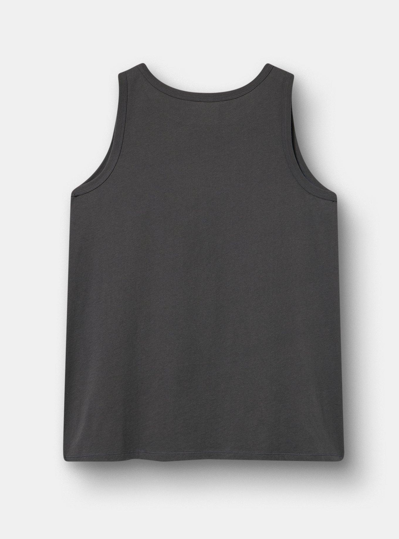 Classic Cotton Crew Tank, INTROVERT VINTAGE BLACK, alternate