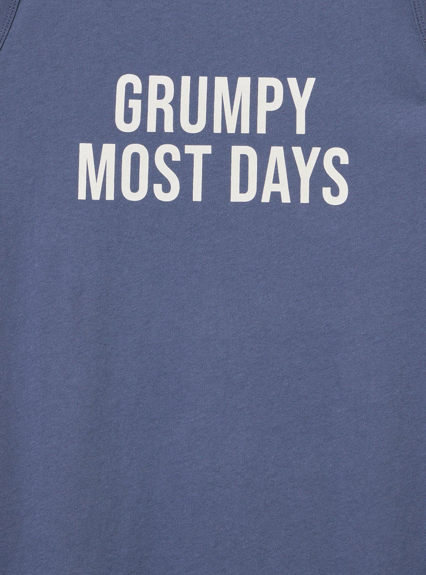 Classic Cotton Crew Tank, GRUMPY MOST NIGHTSHADOW BLUE, alternate
