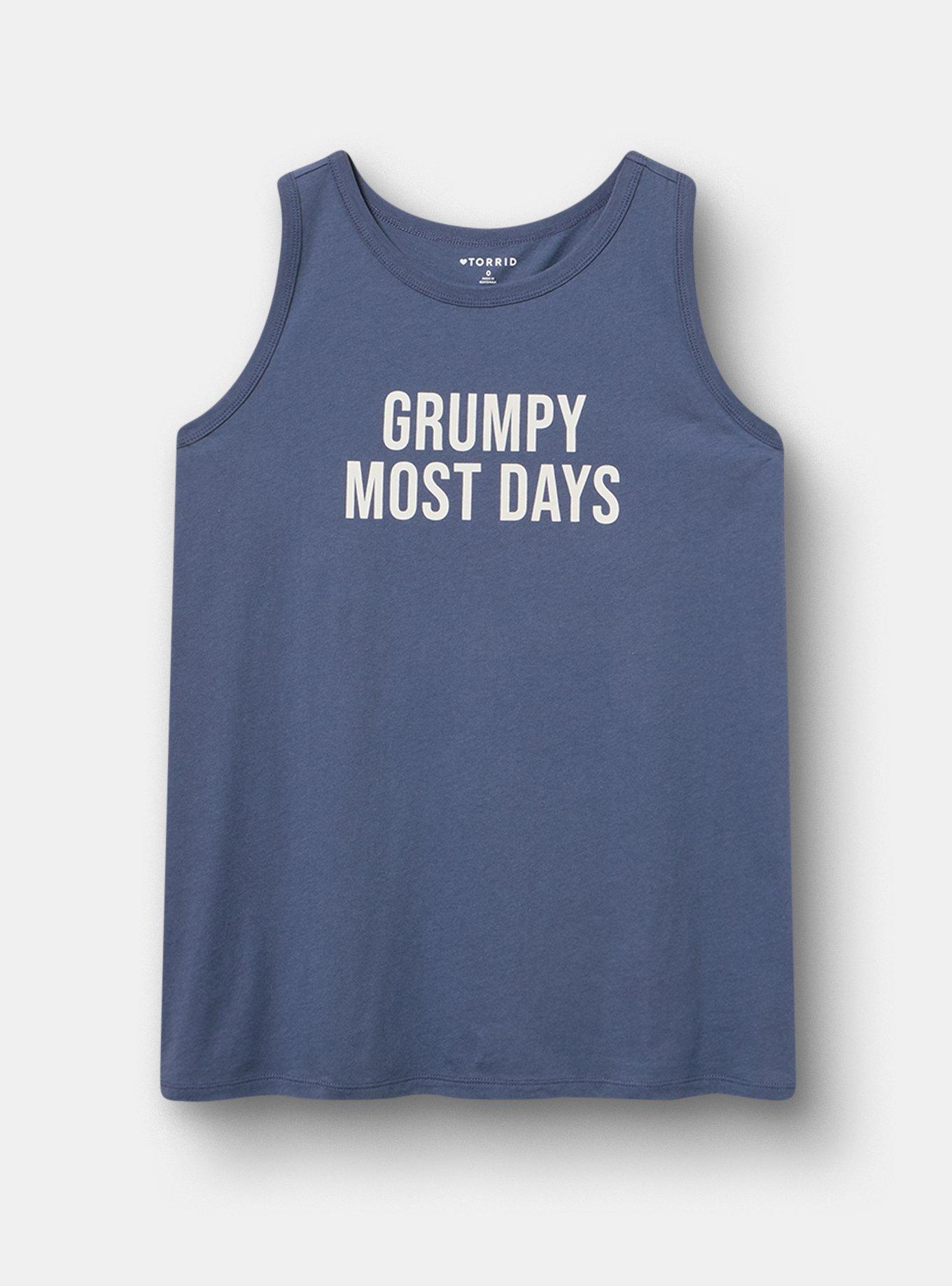 Classic Cotton Crew Tank, GRUMPY MOST NIGHTSHADOW BLUE, hi-res