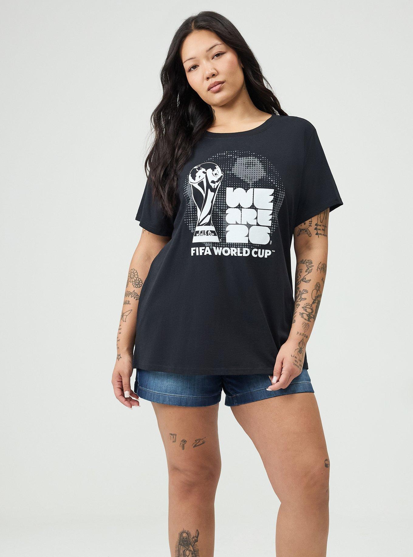 FIFA Logo Classic Cotton Tee, DEEP BLACK, alternate