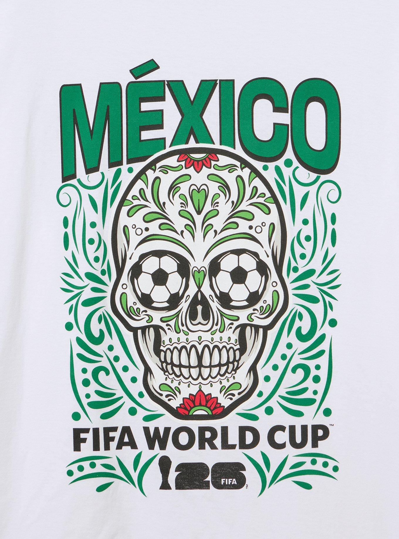 Plus Size FIFA Team Mexico Classic Cotton Crew Tee, BRIGHT WHITE, alternate
