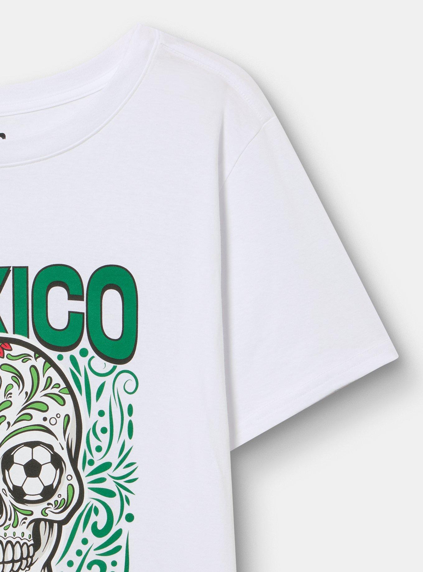 Plus Size FIFA Team Mexico Classic Cotton Crew Tee, BRIGHT WHITE, alternate