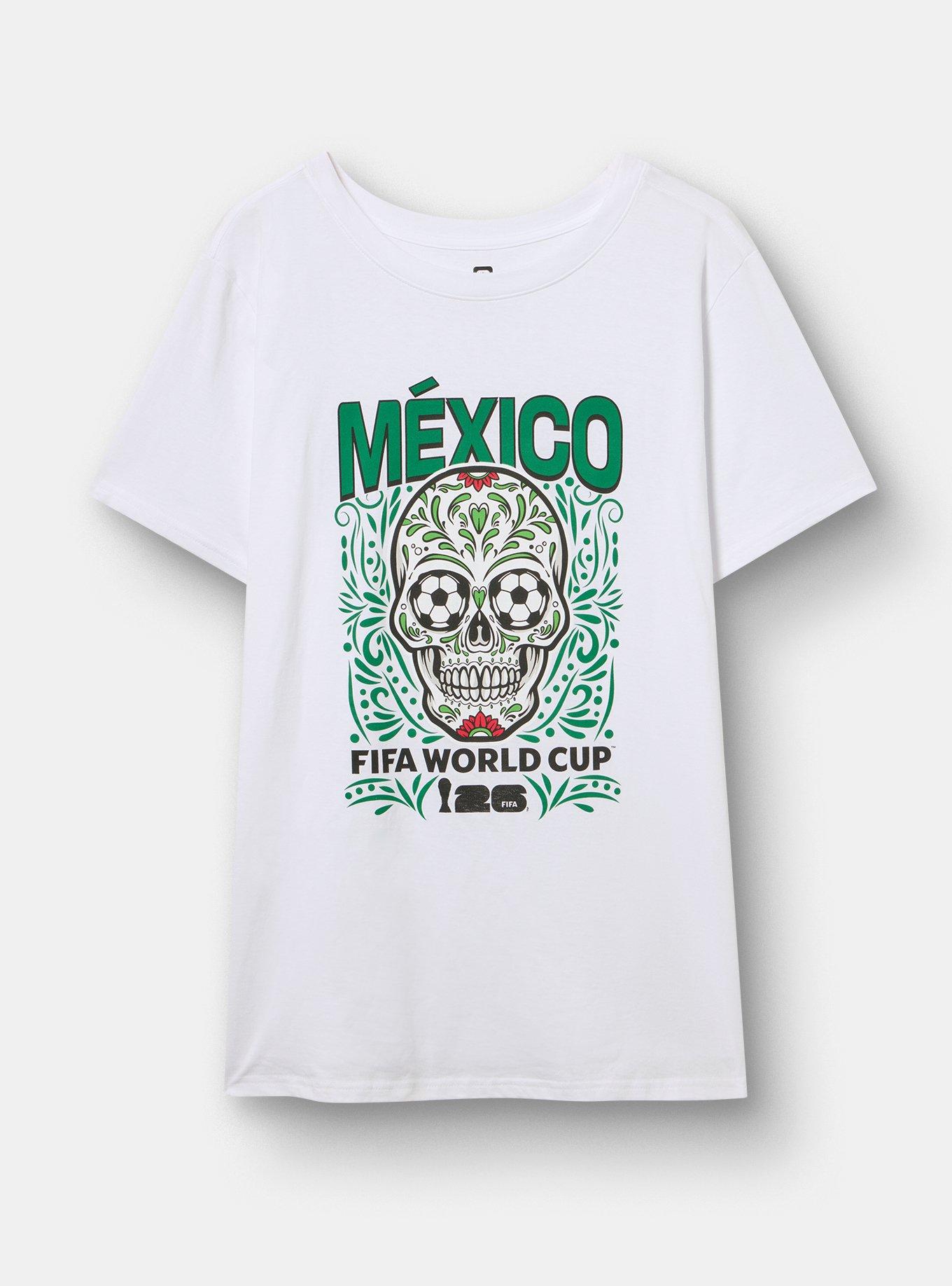 FIFA Team Mexico Classic Cotton Crew Tee, BRIGHT WHITE, flat