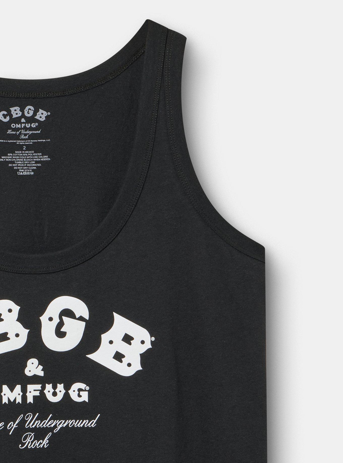 CBGB Classic Fit Cotton Tank, DEEP BLACK, alternate