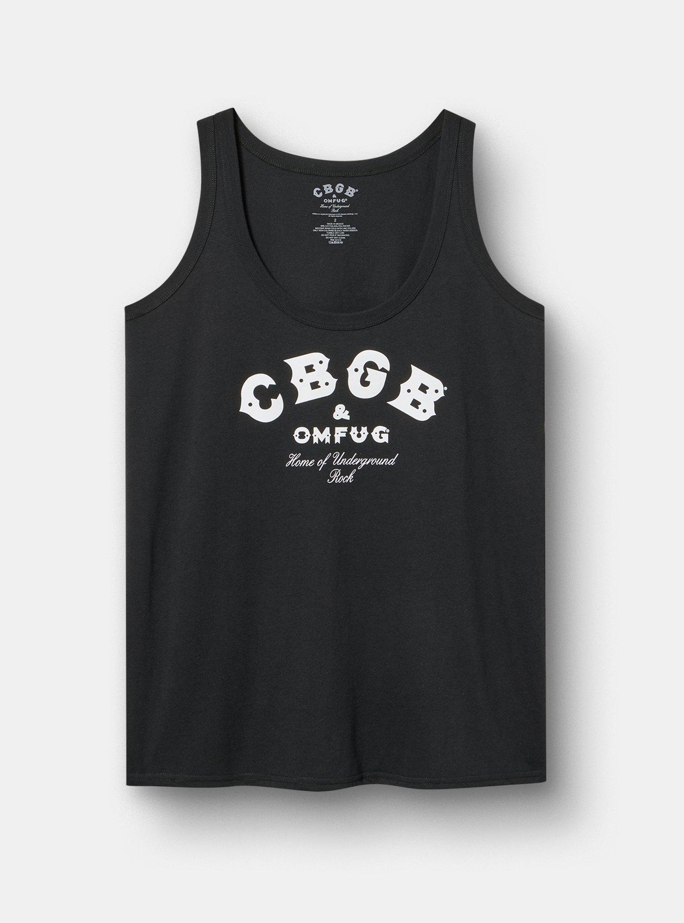 CBGB Classic Fit Cotton Tank, DEEP BLACK, hi-res