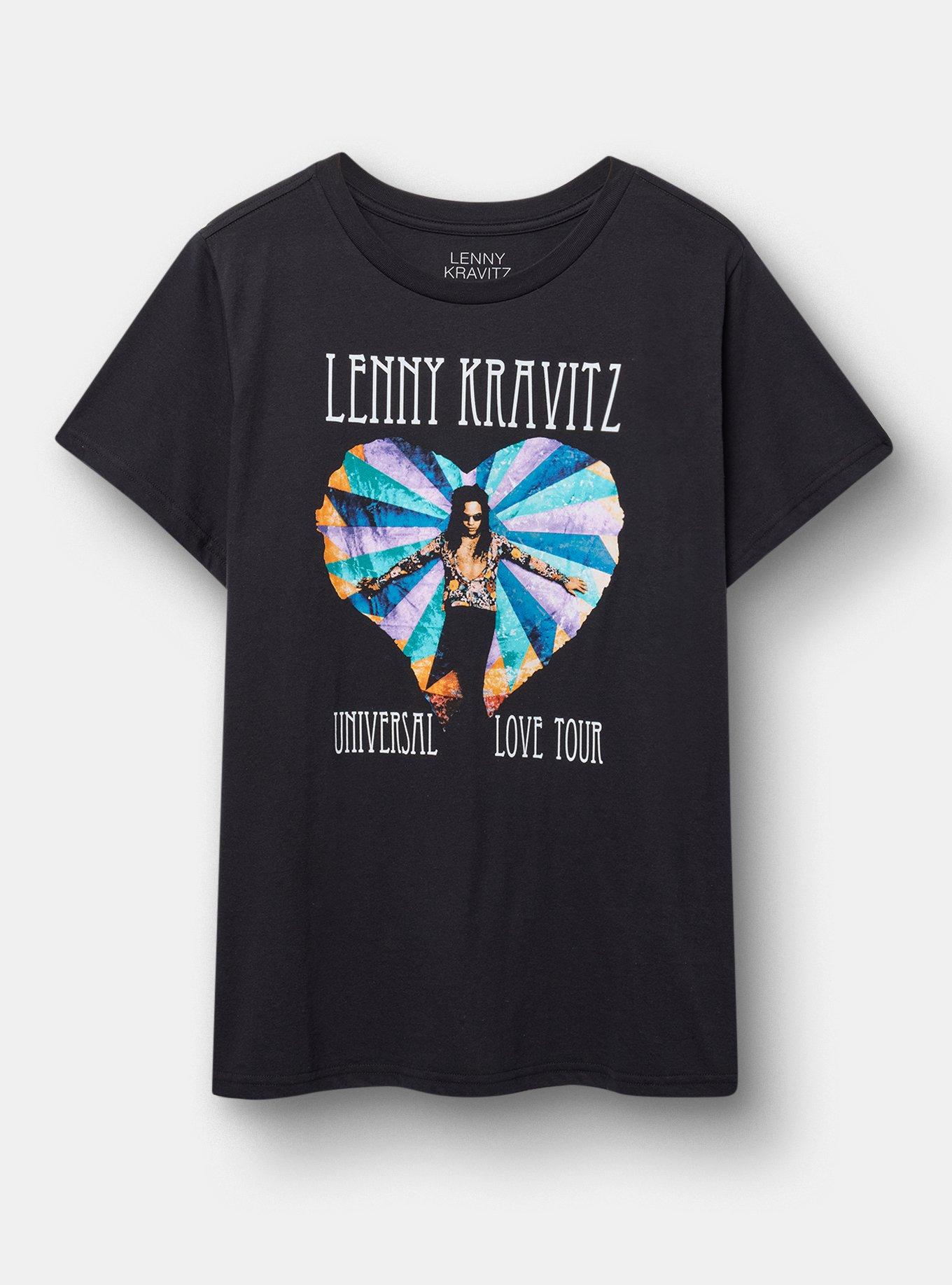 Lenny Kravitz Classic Cotton Crew Tee, DEEP BLACK, hi-res