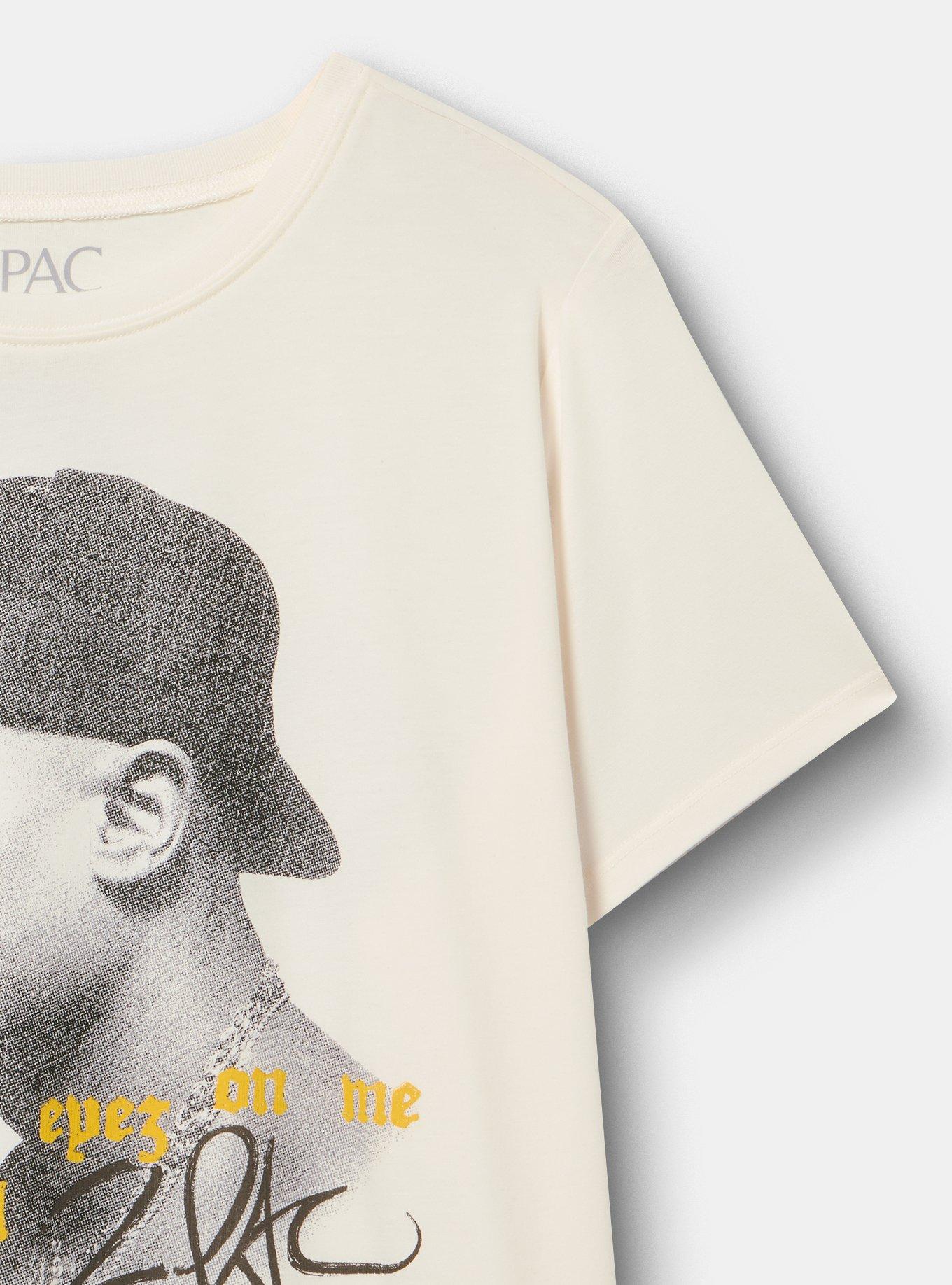 Tupac Classic Cotton Crew Tee, WHISPER WHITE, alternate