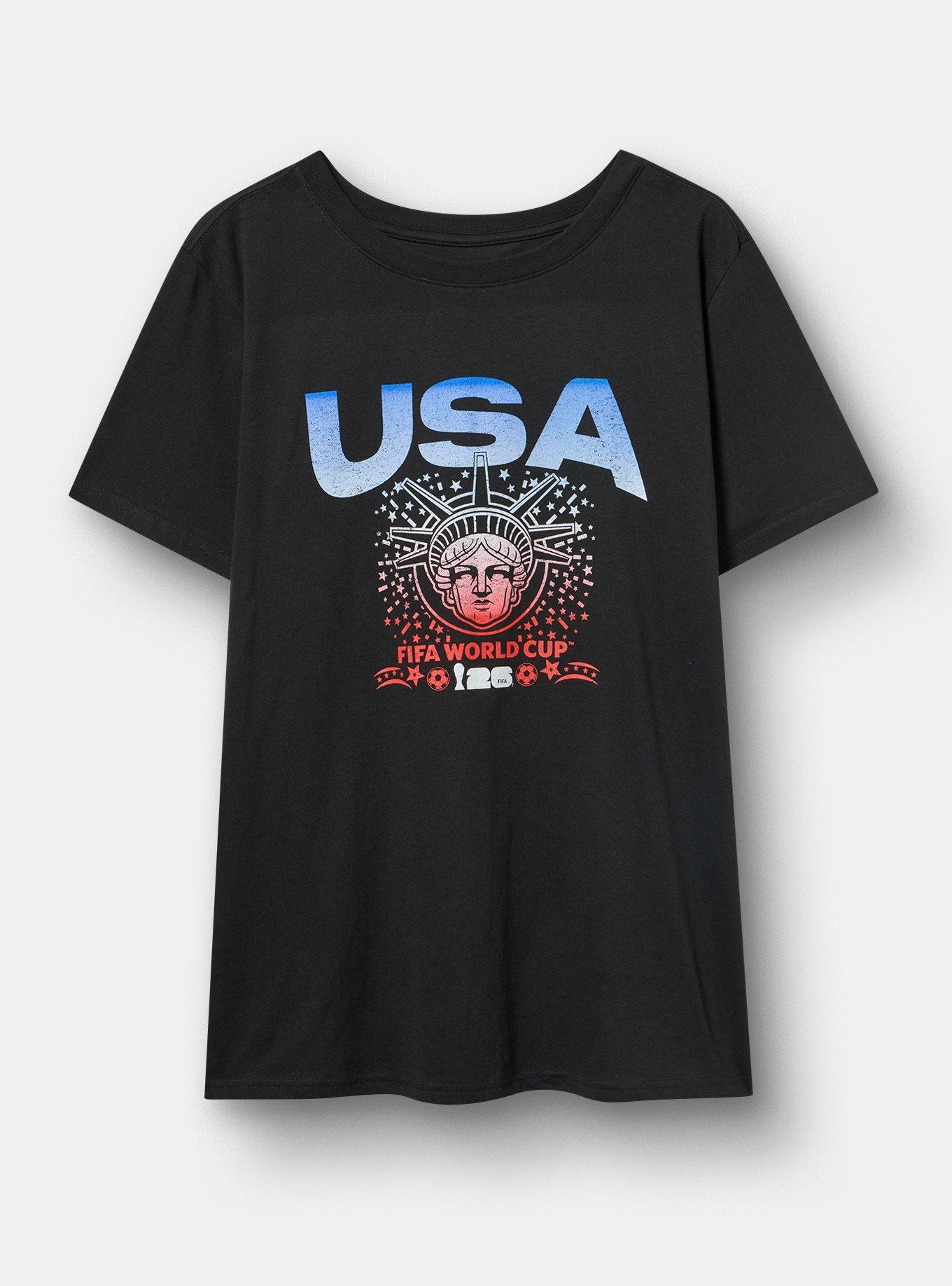 FIFA Team USA Classic Fit Cotton Crew Tee, DEEP BLACK, hi-res
