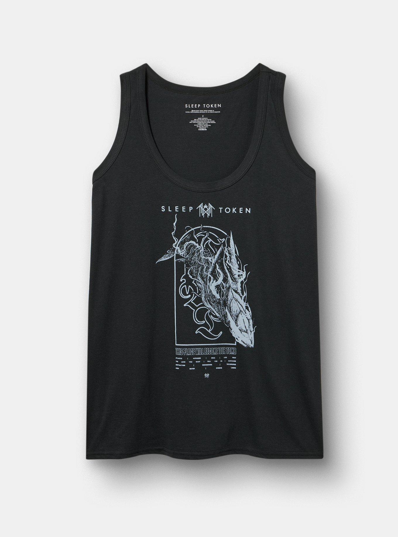 Plus Size Sleep Token Classic Cotton Tank, DEEP BLACK, hi-res