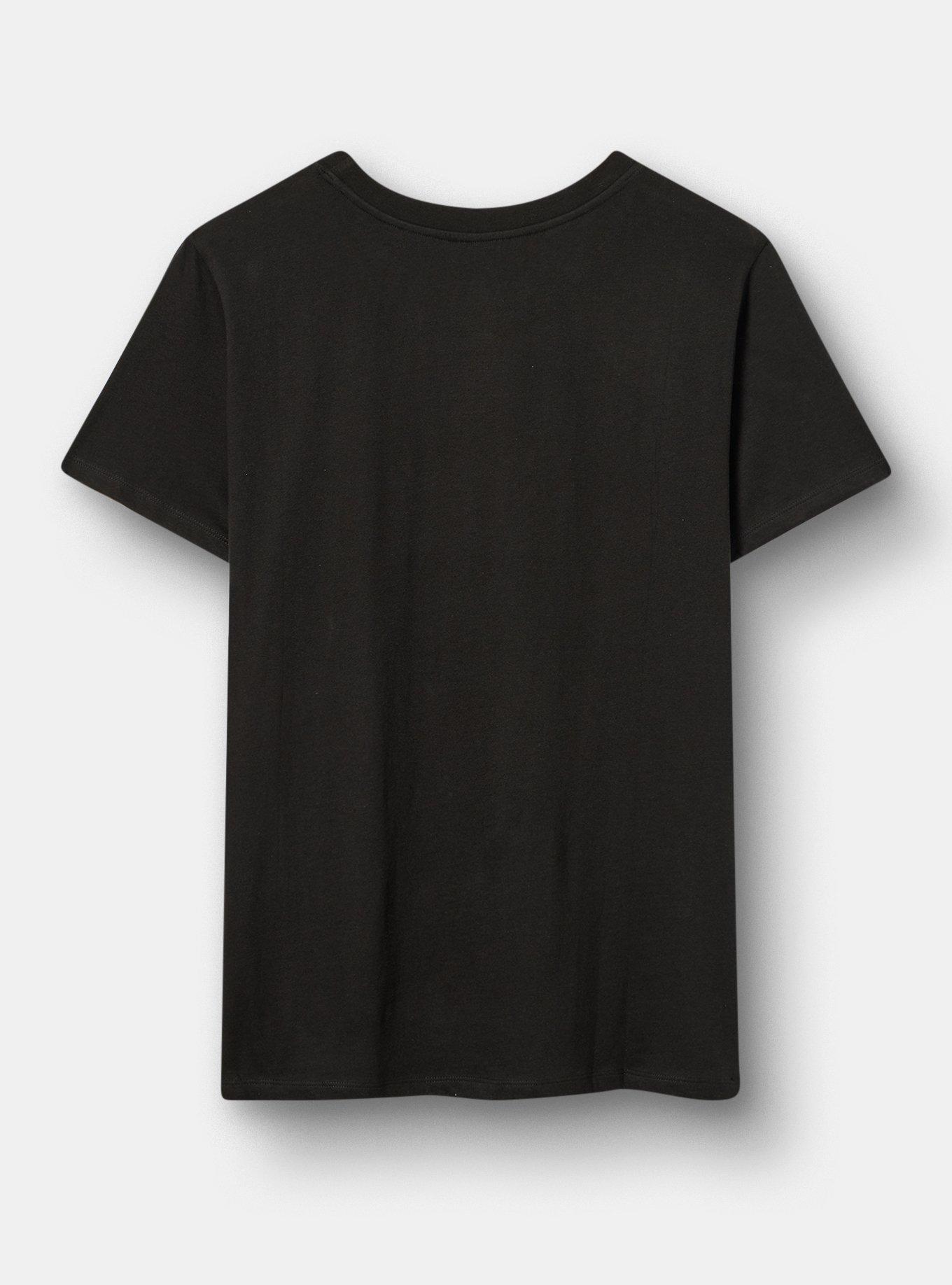 Betty Boop Classic Cotton Crew Tee, DEEP BLACK, alternate