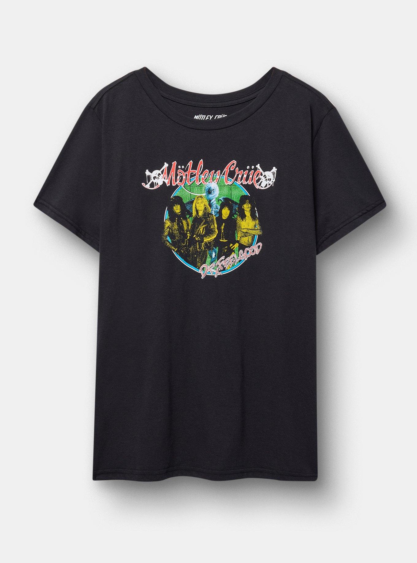 Motley Crue Classic Cotton Crew Tee, DEEP BLACK, hi-res