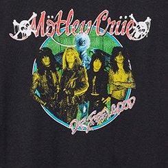 Motley Crue Classic Cotton Crew Tee, DEEP BLACK, swatch