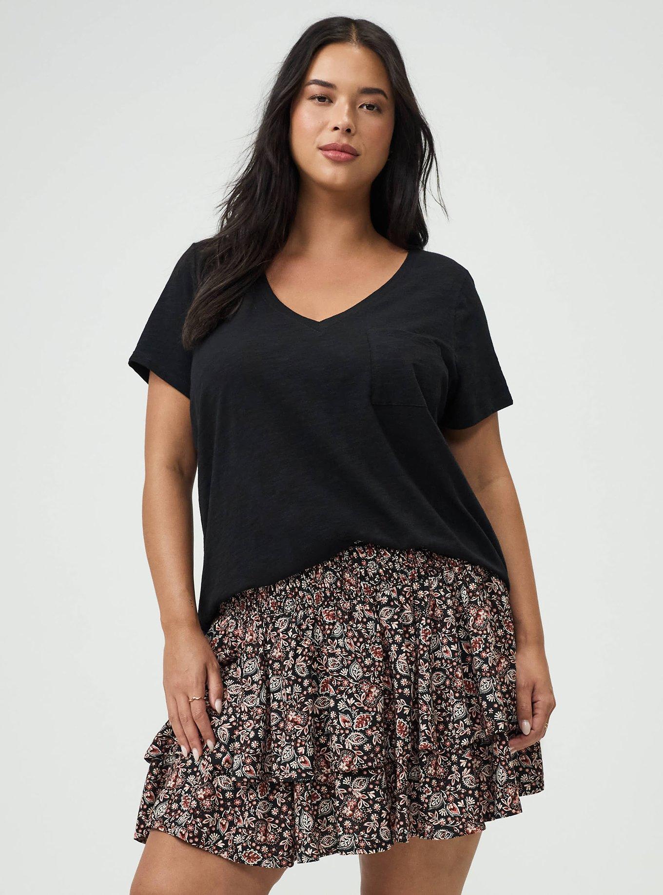 Heritage Slub V-Neck Pocket Tee, DEEP BLACK, alternate