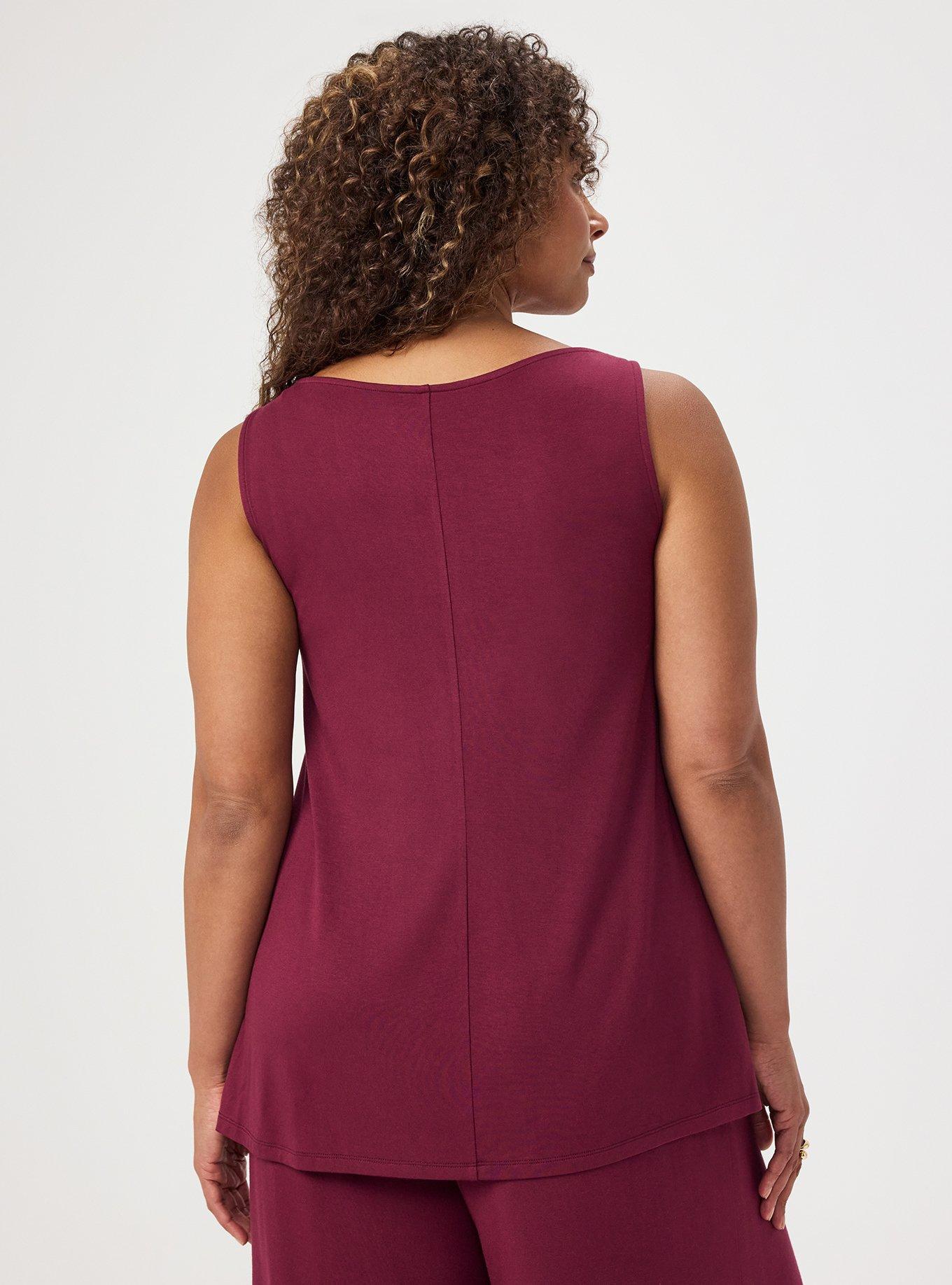 Super Soft Boat Neck Top, MAROON BANNER, alternate