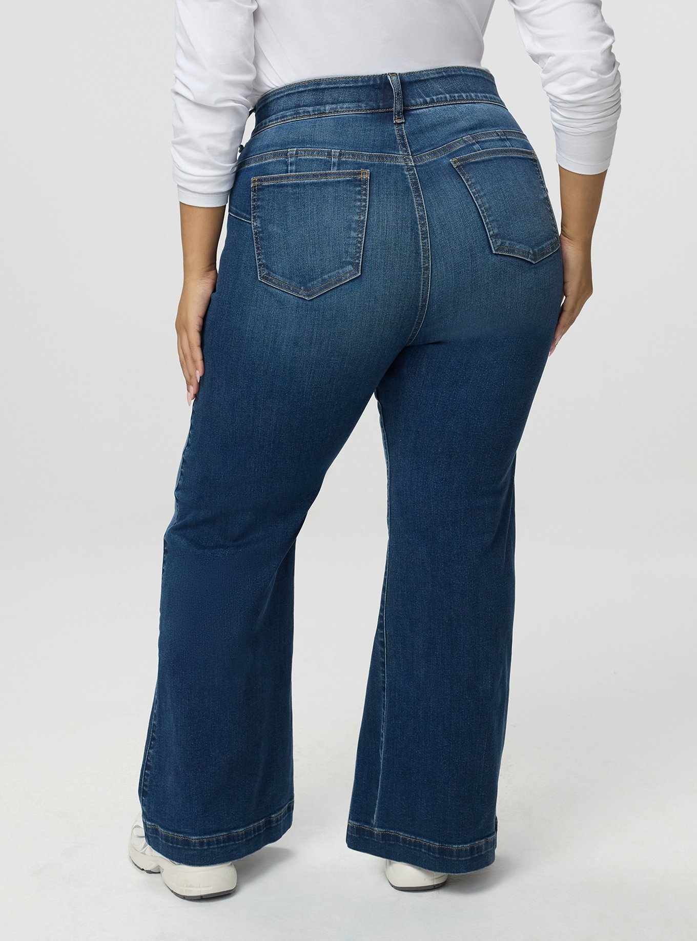 Bombshell High-Rise Super Flare Jean, STELLIUM, alternate