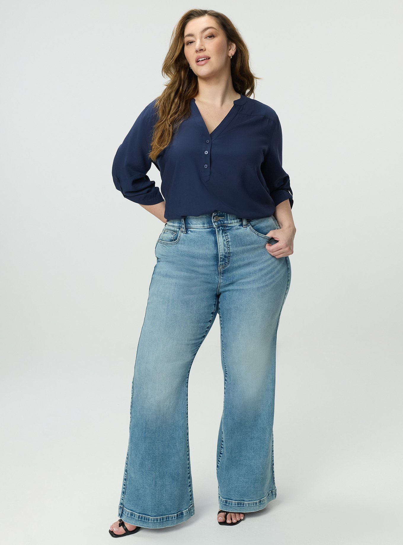 Bombshell High-Rise Super Flare Jean, GAIA, hi-res