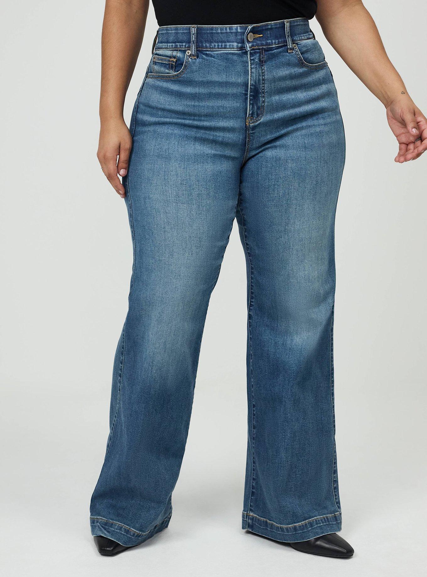 Bombshell Super Flare High-Rise Jean, EUROPA, alternate