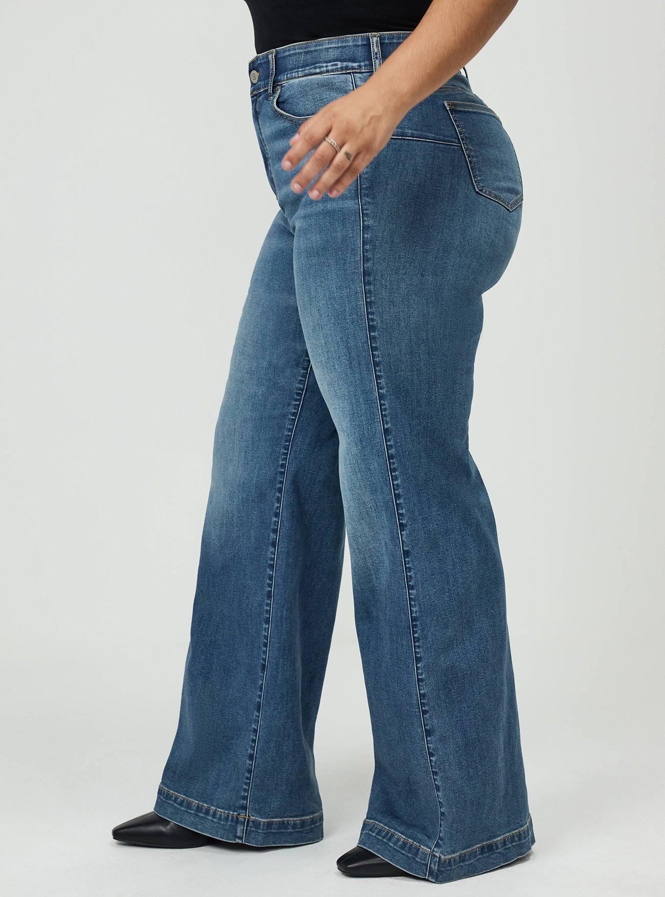 Bombshell Super Flare High-Rise Jean, EUROPA, alternate