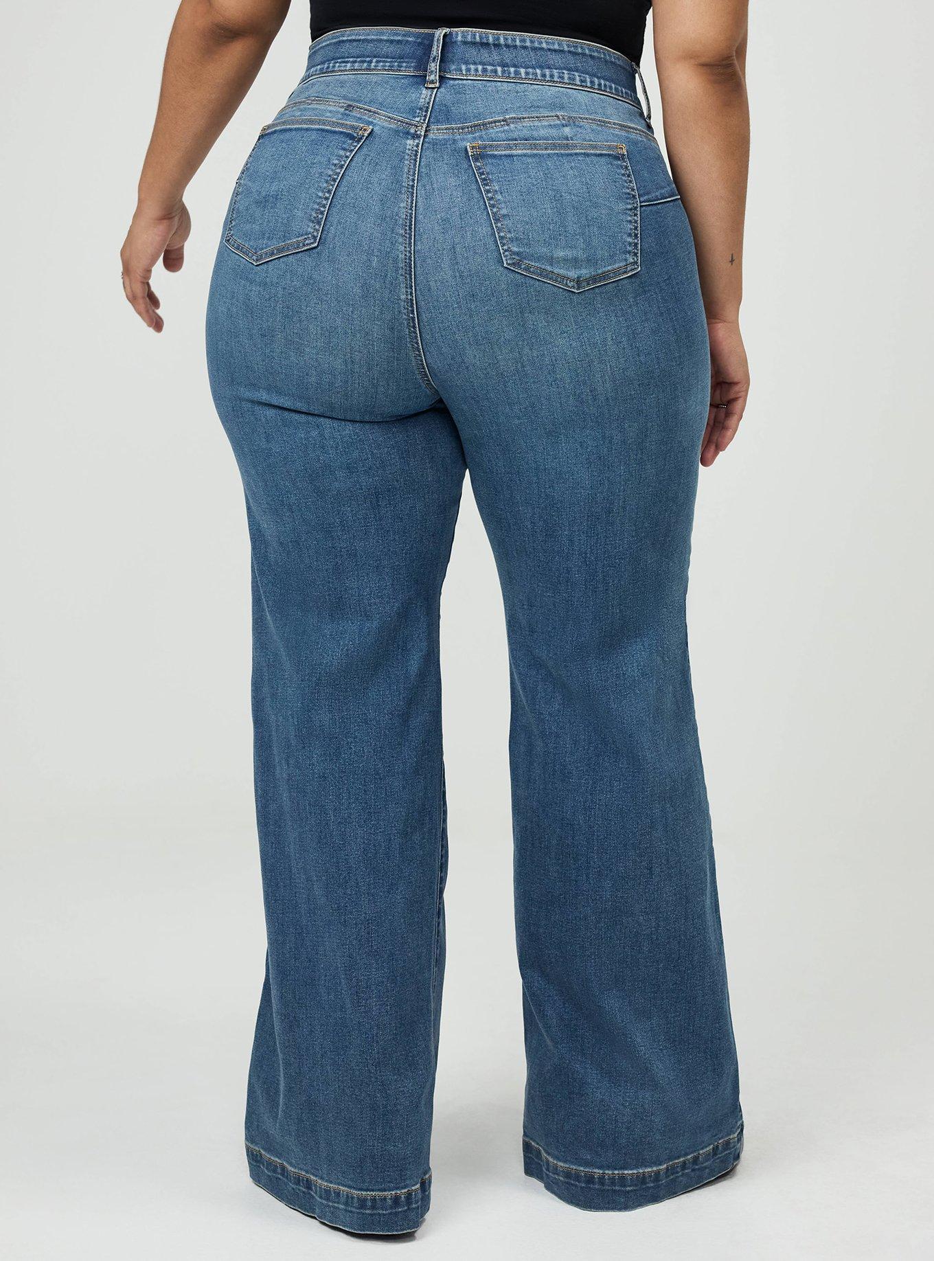 Bombshell Super Flare High-Rise Jean, EUROPA, alternate