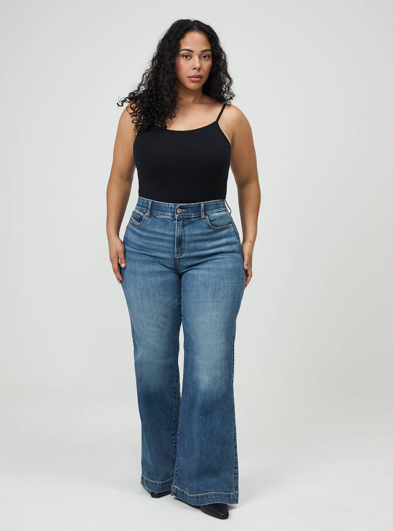Bombshell Super Flare High-Rise Jean, EUROPA, alternate