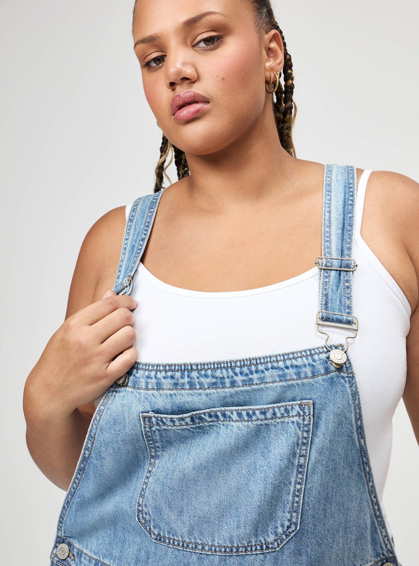Loose Straight Leg Overall, MEDIUM WASH, alternate