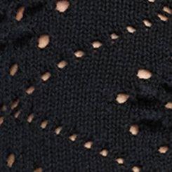 Belle Isle Ruffle Sleeve Cardigan, DEEP BLACK, swatch
