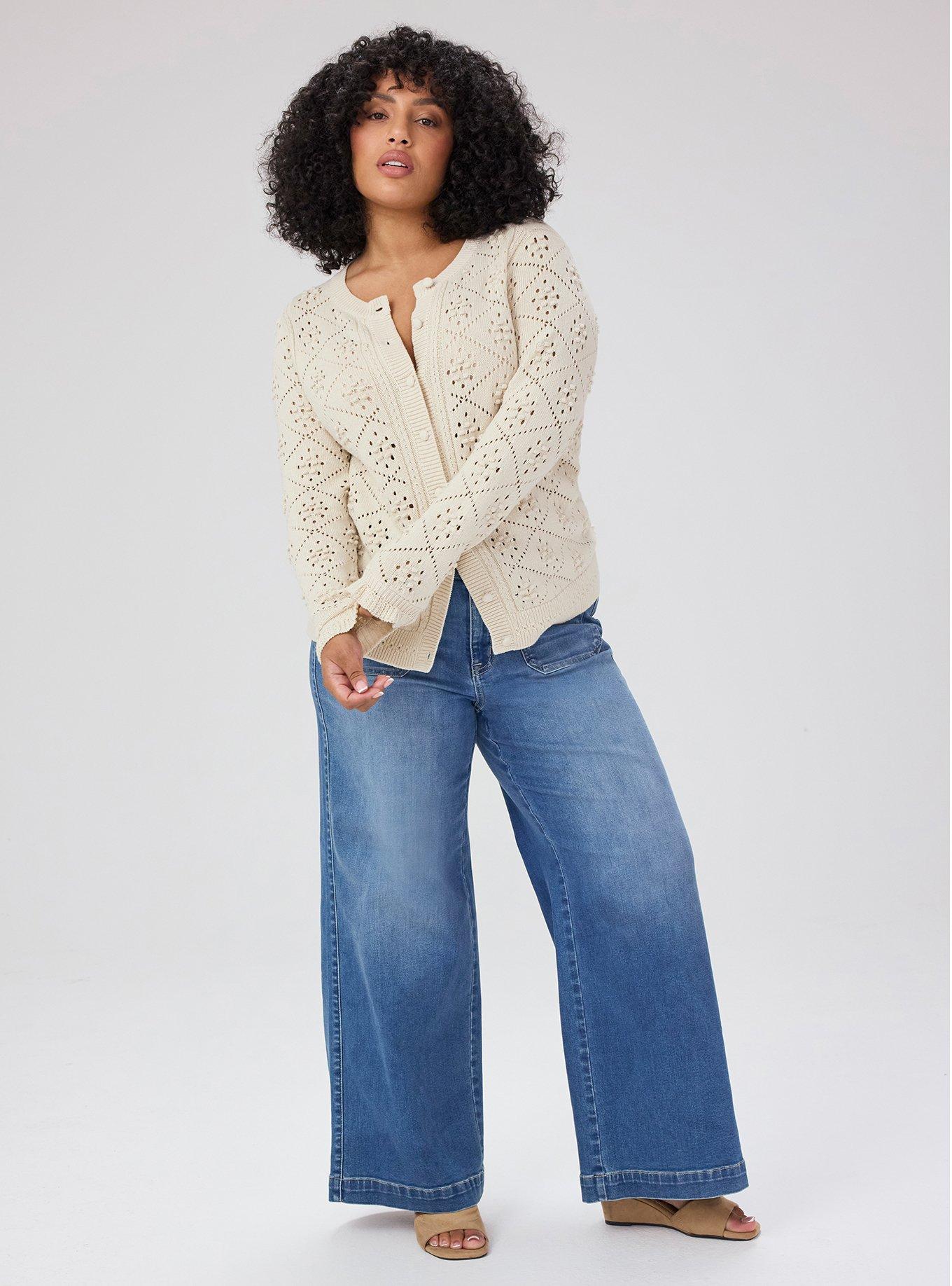 Plus Size - Belle Isle Ruffle Sleeve Cardigan - Torrid