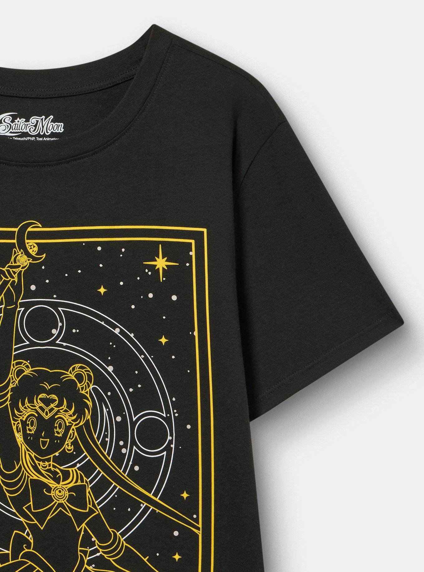 Sailor Moon Classic Cotton Crew Tee, DEEP BLACK, alternate