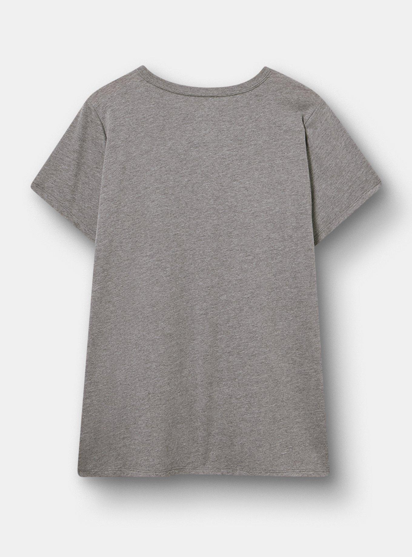 Peanuts Snoopy Pirate Classic Cotton Crew Tee, MEDIUM HEATHER GREY, alternate
