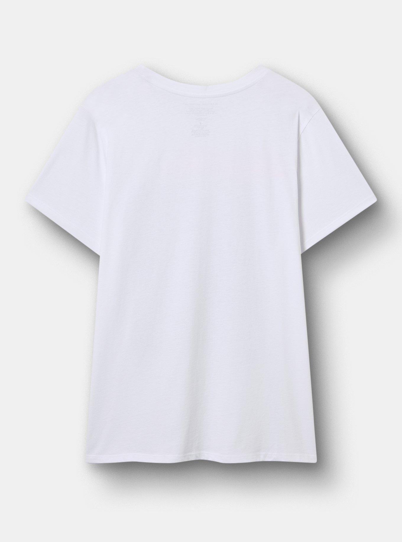 Marilyn Monroe Classic Cotton Crew Tee, BRIGHT WHITE, alternate
