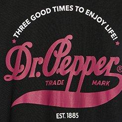 Dr. Pepper Classic Cotton Crew Tee, DR PEPPER TRADEMARK DEEP BLACK, swatch