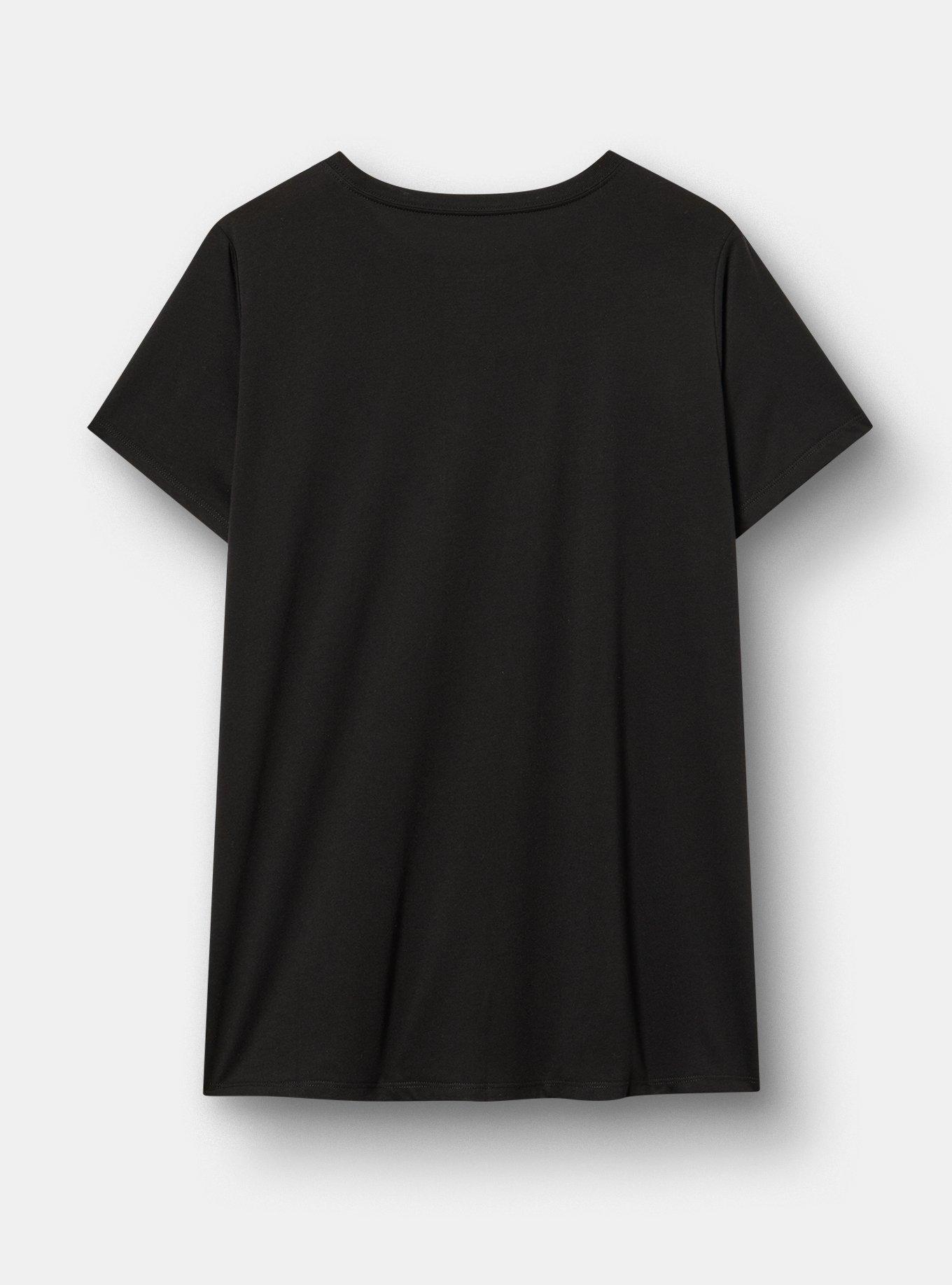 Twilight Classic Cotton Crew Tee, DEEP BLACK, alternate