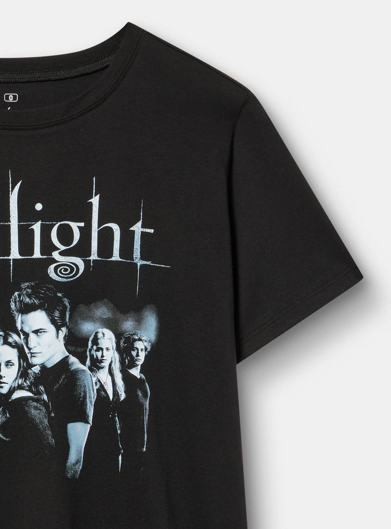 Twilight Classic Cotton Crew Tee, DEEP BLACK, alternate