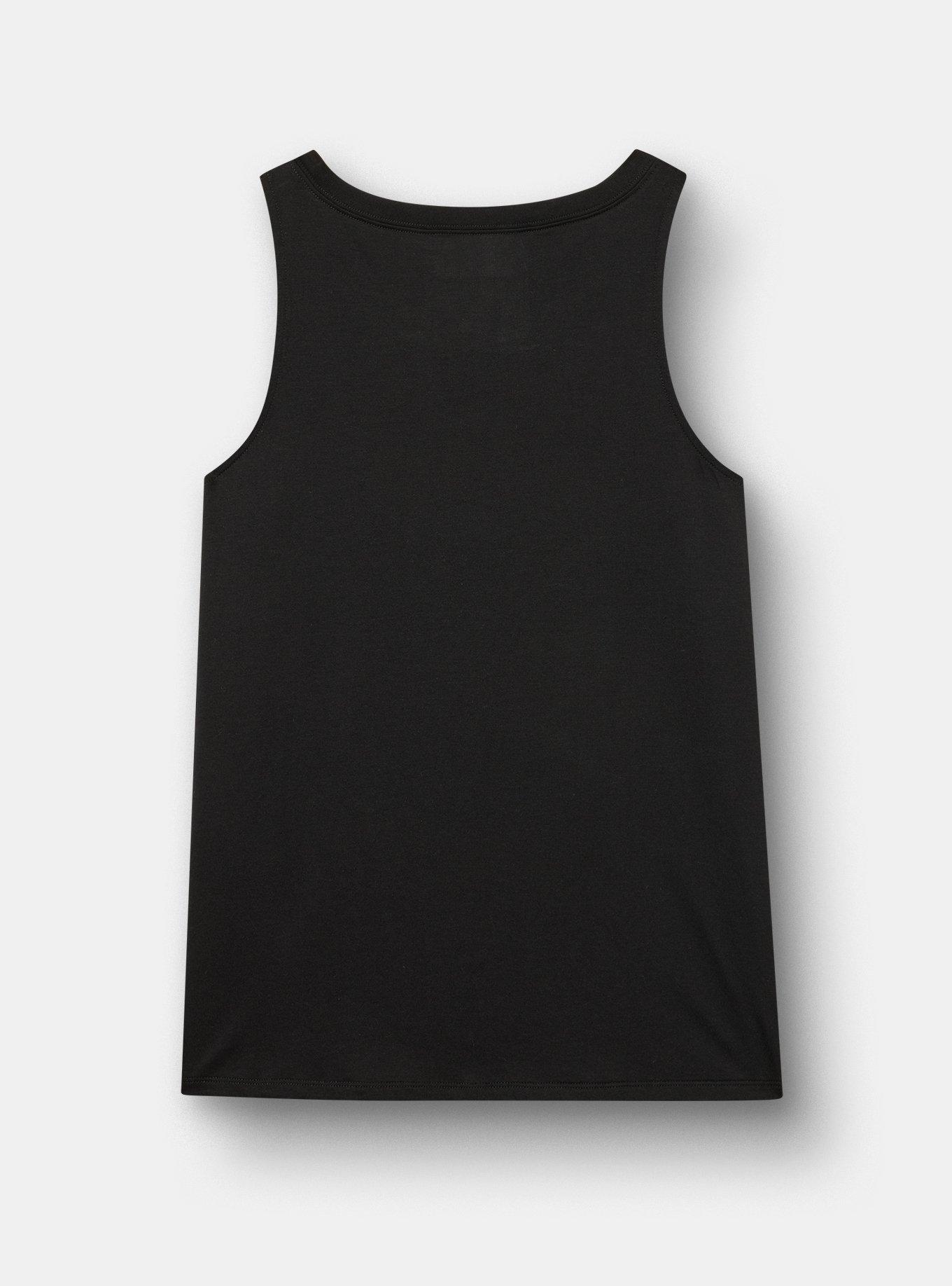 Soundgarden Classic Cotton Notch Neck Tank, DEEP BLACK, alternate