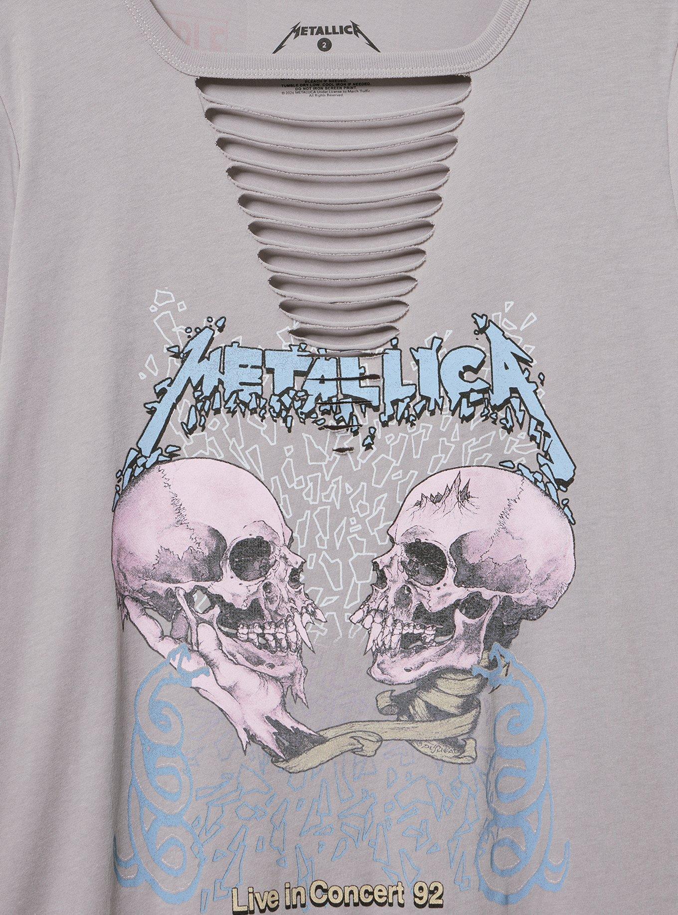Metallica Slash Front Tee, FORMAL GRAY, alternate