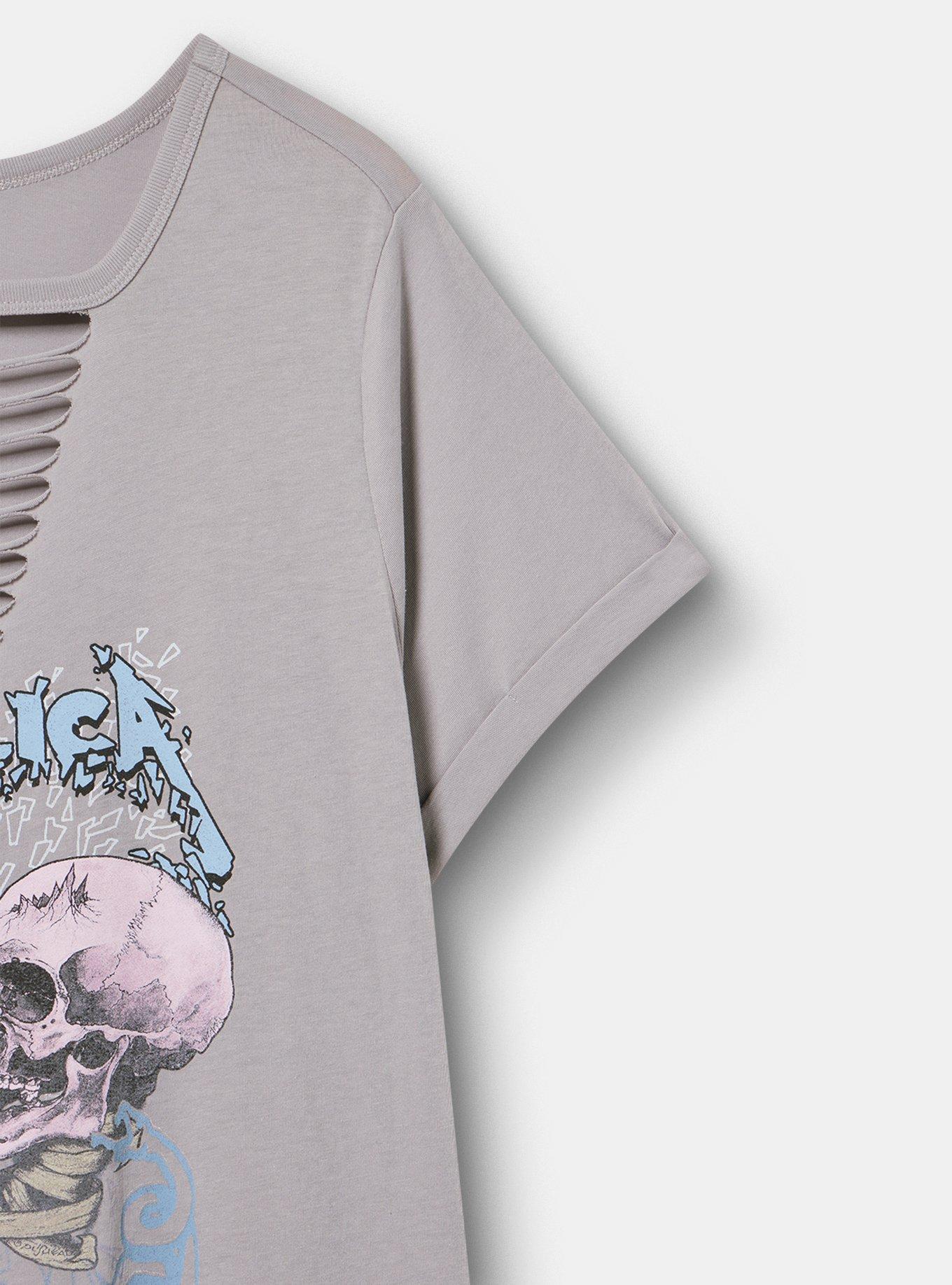 Metallica Slash Front Tee, FORMAL GRAY, alternate