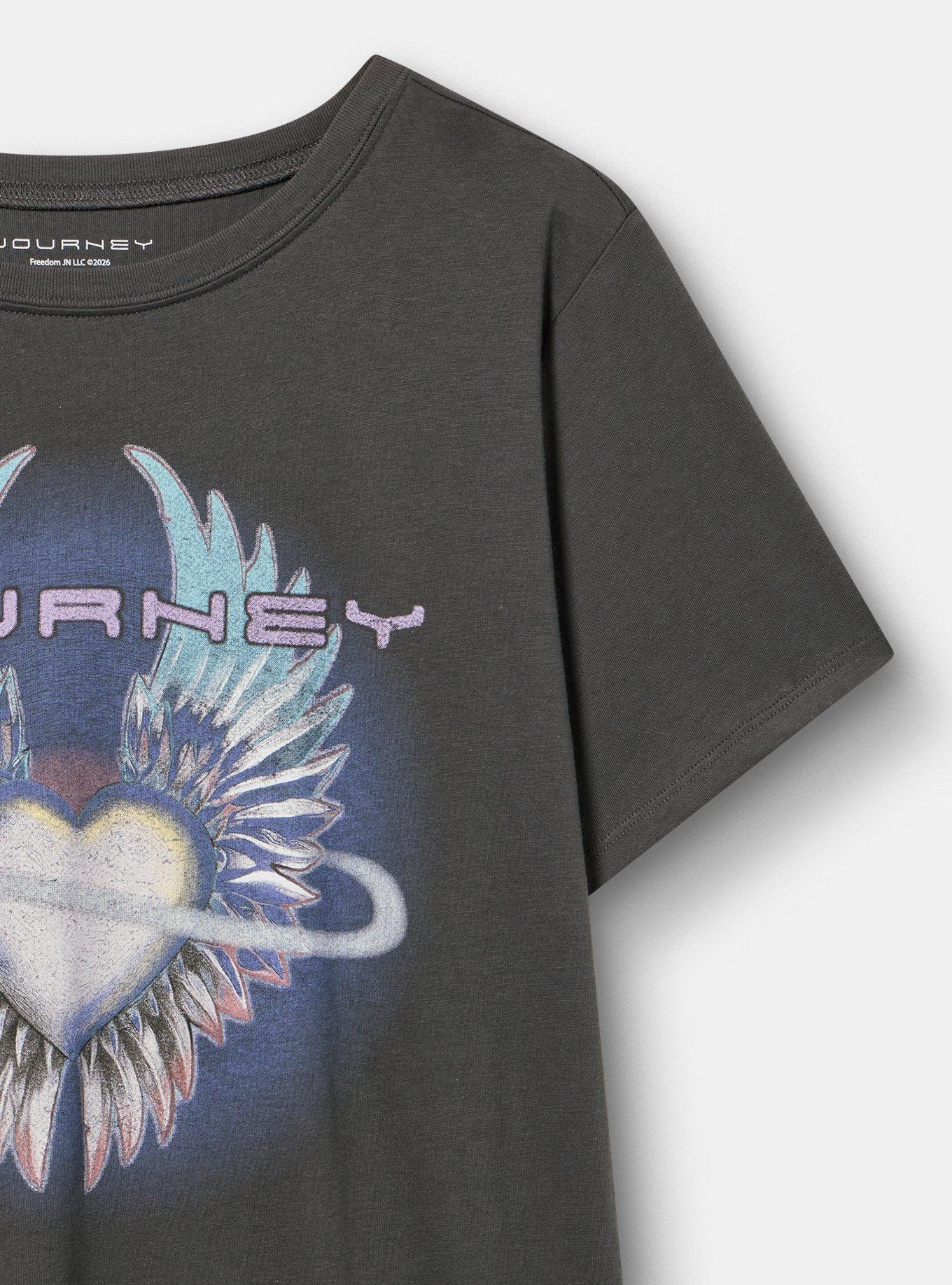 Journey Classic Cotton Crew Tee, VINTAGE BLACK, alternate