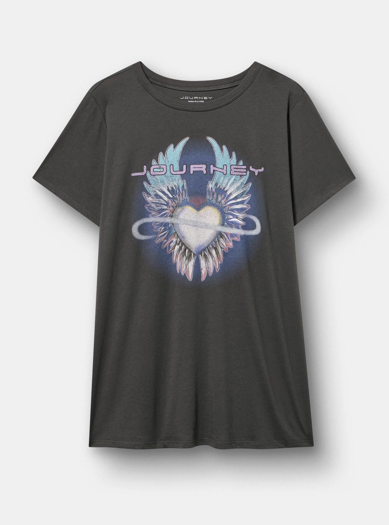 Journey Classic Cotton Crew Tee, VINTAGE BLACK, hi-res