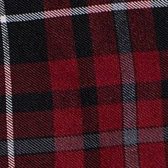 Nightfall Drop Waist Zipper Mini Dress, COVEN PLAID RED, swatch