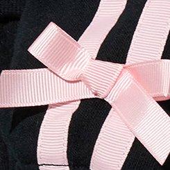 LoveSick Cropped Bow Sweatshirt, DEEP BLACK, swatch