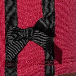 LoveSick Cropped Bow Sweatshirt, RED BUD, swatch