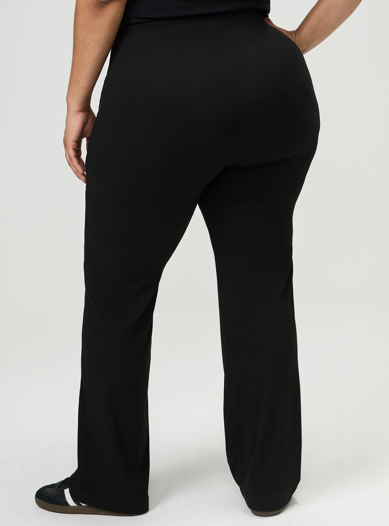 High-Rise Pull On Bootcut Pant, DEEP BLACK, alternate