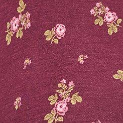 V-Neck Super Soft Mini Dress, MEG DITSY FLORAL BURGUNDY, swatch