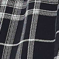 Smocked Tiered Skort, JESSE PLAID BLACK, swatch