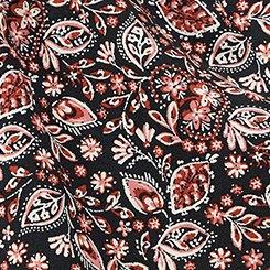 Smocked Tiered Skort, PATCH PAISLEY BLACK, swatch