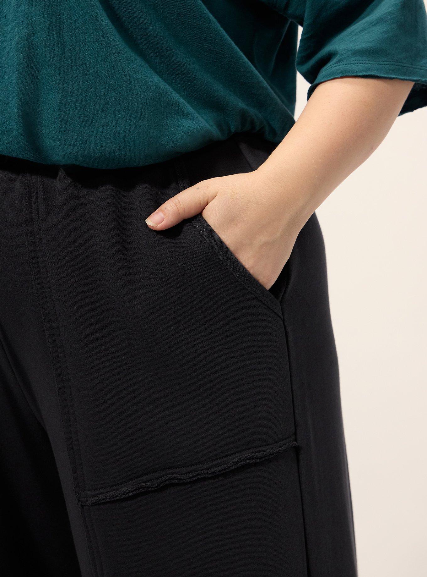 Festi Wide Leg French Terry Pant, PHANTOM, alternate