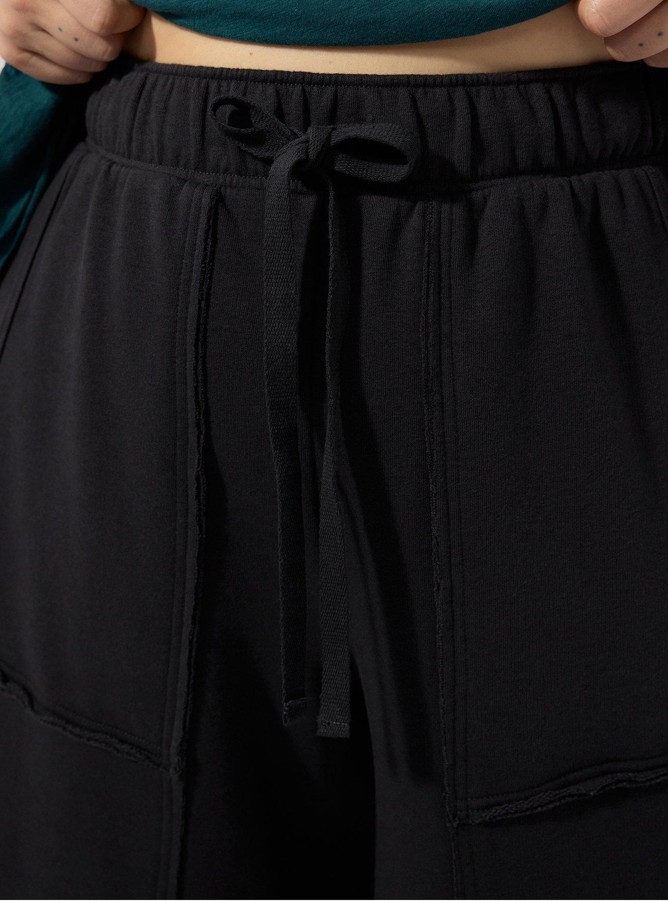 Festi Wide Leg French Terry Pant, PHANTOM, alternate